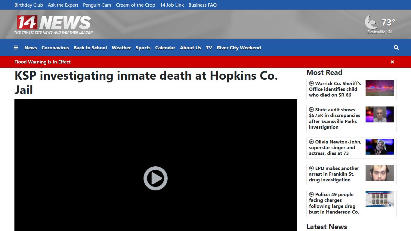 KSP investigating inmate death at Hopkins Co. Jail